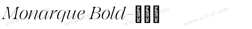 Monarque Bold字体转换